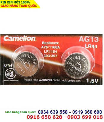Camelion AG13, Pin cúc áo 1.55v Alkaline Camelion AG13 chính hãng (vỉ 10 viên)